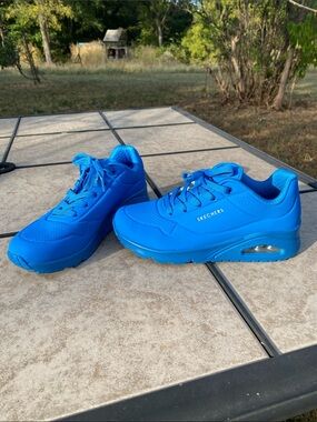 Skechers Uno - Stand on Air Night Shades Blue Sneakers Women's Size 7.5